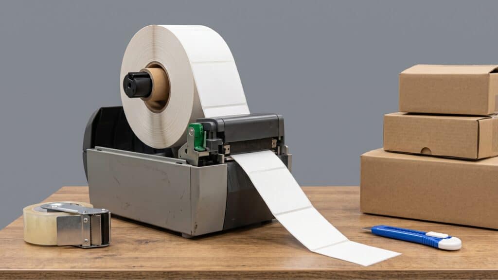 Etiquettes thermique pour colis, carton 
